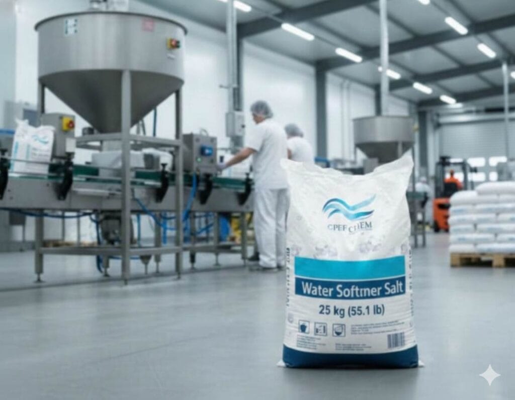 Water softener salt 25kg bags manufacturer in Saudi Arabia