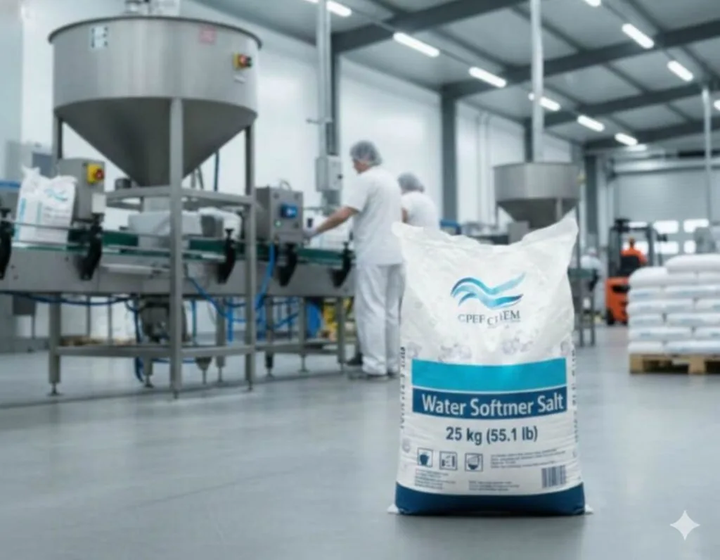 Water softener salt 25kg bags manufacturer in Saudi Arabia